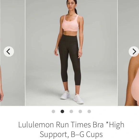 Lululemon Run Times High Support Bra
Melon Sorbet Size 34DD - Picture 2 of 8